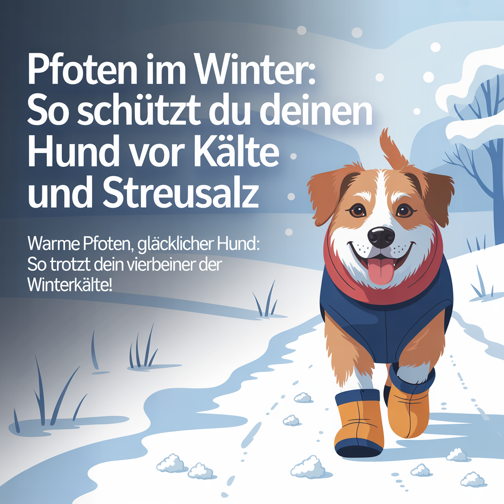 Pfoten im Winter: So schützt du deinen Hund vor Kälte und Streusalz